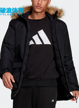 Adidas/阿迪达斯正品UTILITAS HO PKA男子户外保暖运动棉服GT1699
