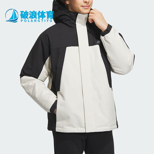 Adidas/阿迪达斯正品新款男子时尚拼接宽松运动羽绒服IL8920