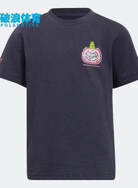 Adidas阿迪达斯正品三叶草Kevin Lyons联名小童运动短袖T恤HF7539