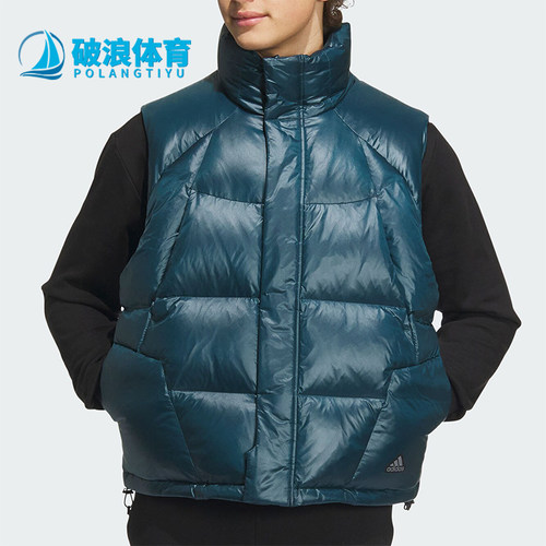 阿迪达斯正品男子羽绒马甲