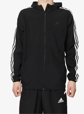 Adidas/阿迪达斯正品 WB CLASSIC 3S 男子梭织休闲运动夹克DW4600