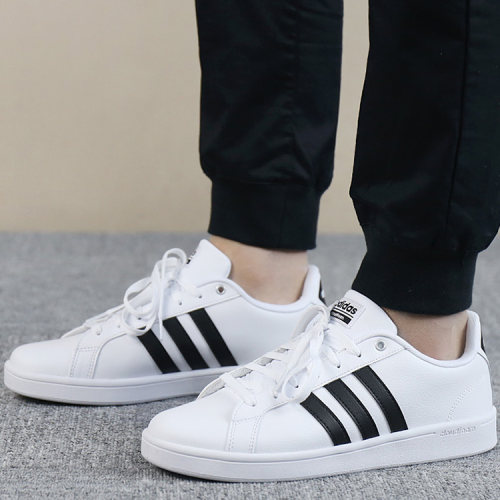 adidas正品court男女耐磨板鞋