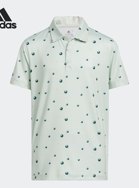 Adidas/阿迪达斯正品B PRT 高尔夫大童运动短袖POLO衫HK7038
