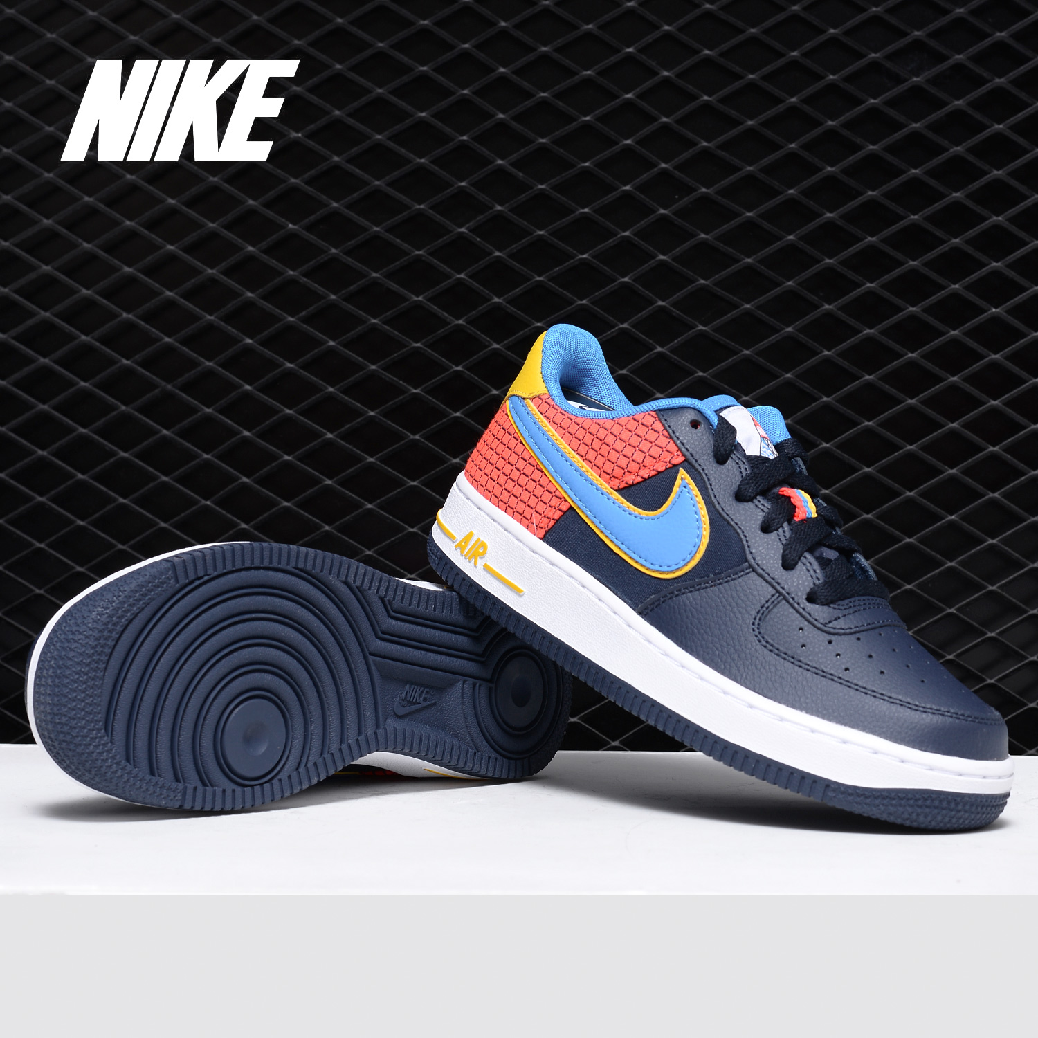 Nike/耐克正品AIR FORCE 1 NOW (GS) 大童休闲运动板鞋AV0748-400