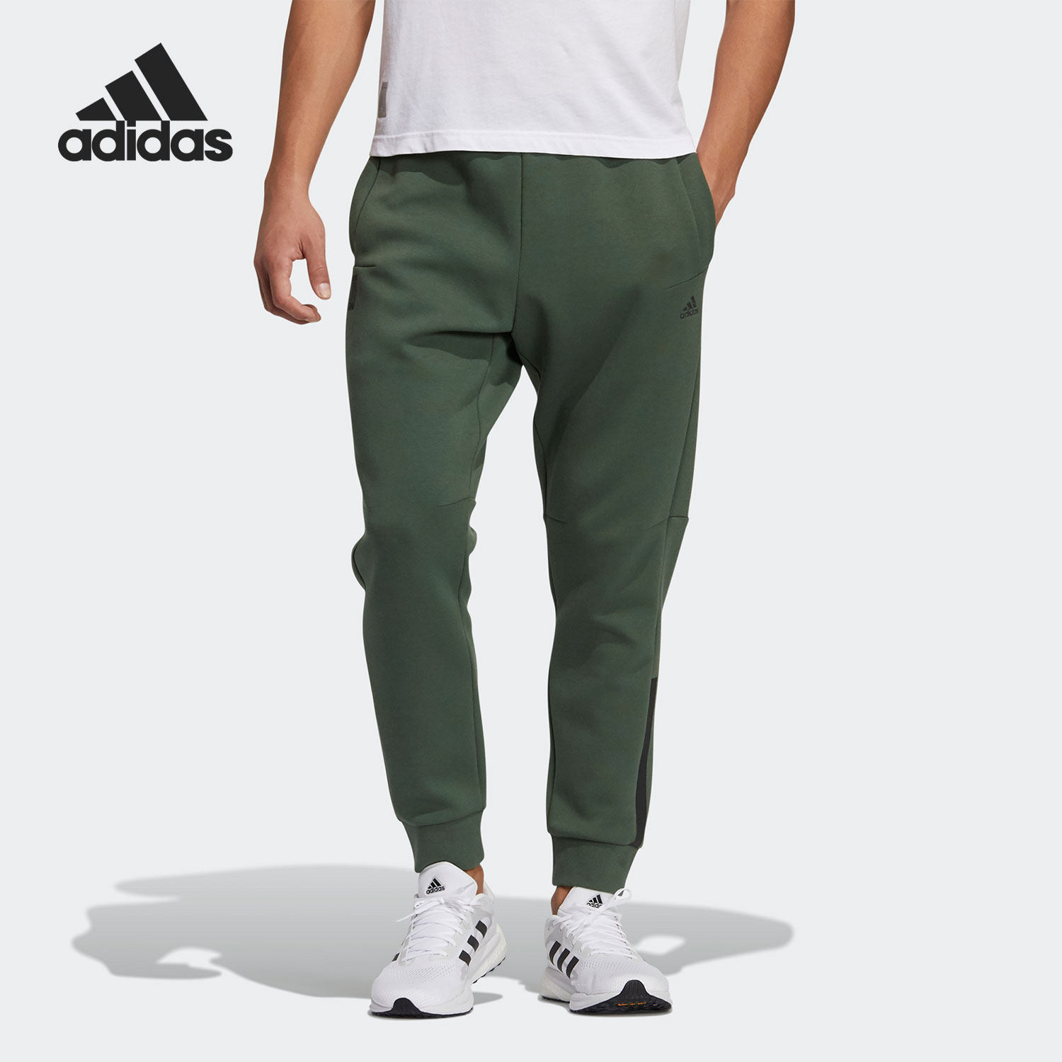 Adidas阿迪达斯正品男收脚跑步透气亚洲训练裤运动长裤GP0888