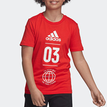 Adidas/阿迪达斯正品童装休闲大童运动透气T恤运动短袖DV1705