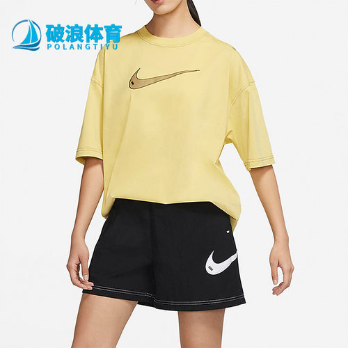 耐克夏女子宽松透气圆领短袖恤