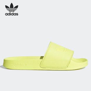 新款 Adidas 年夏季 男女透气运动一字拖鞋 阿迪达斯正品 GX8889