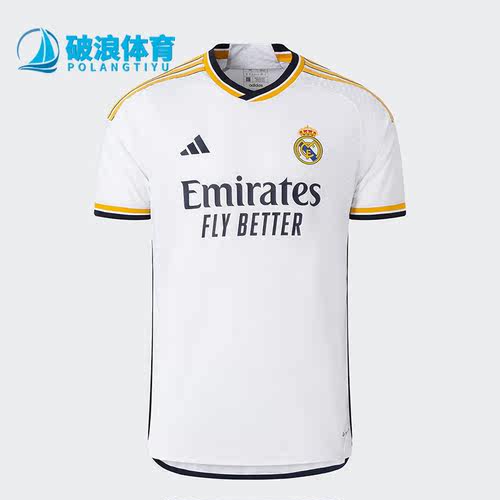 阿迪达斯皇马球员版足球男短袖