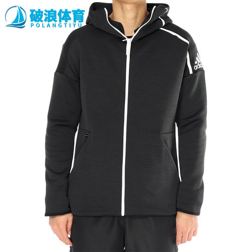 阿迪达斯新款.男子运动针织夹克
