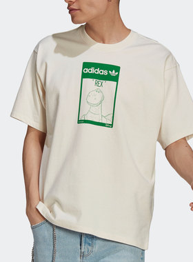Adidas/阿迪达斯正品年新款男子短袖夏季三叶草运动T恤GP3396