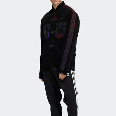 阿迪达斯男子保暖灯芯绒运动棉服