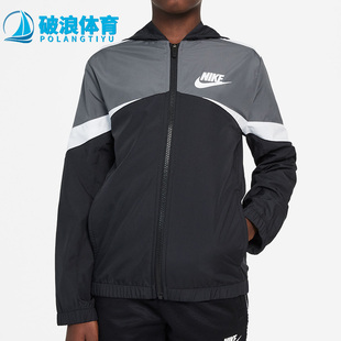 休闲梭织夹克DD8701 Nike JACKET大童时尚 WOVEN 010 耐克正品