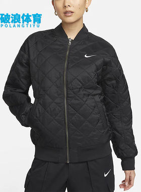 Nike/耐克正品春季新款女子运动双面穿夹棉休闲外套DV7877-010