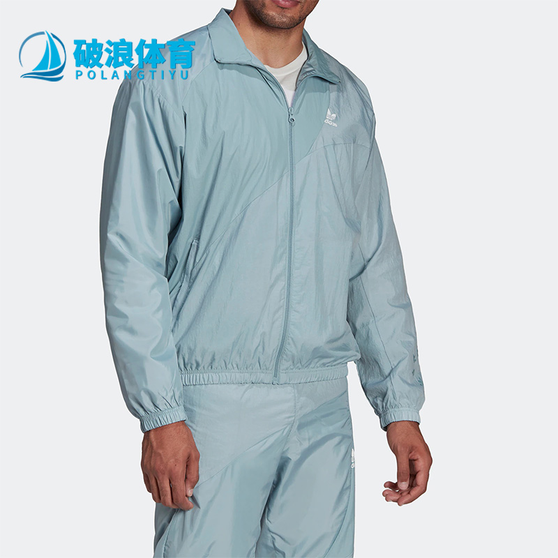 阿迪达斯春女高尔夫立领运动夹克