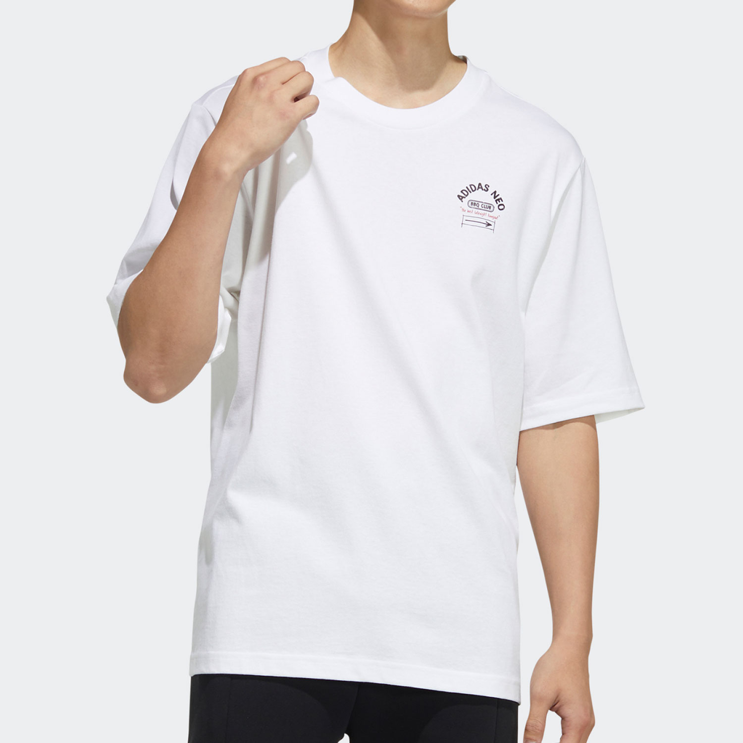 Adidas/阿迪达斯正品 夏季新款男子运动休闲短袖T恤H62007