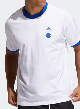 Adidas/阿迪达斯正品新款男子夏季圆领短袖运动T恤 H16558