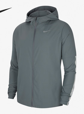 Nike/耐克正品男子反光梭织连帽跑步舒适运动夹克外套 CU5354-084