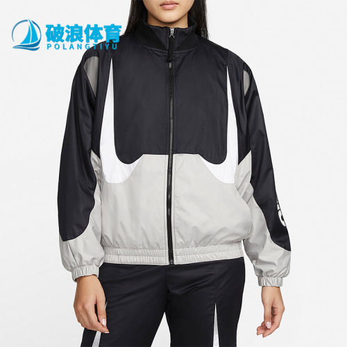 耐克女立领蝙蝠袖运动夹克外套