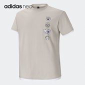 男女运动休闲宽松短袖 NEO夏季 T恤HY4623 阿迪达斯正品 Adidas