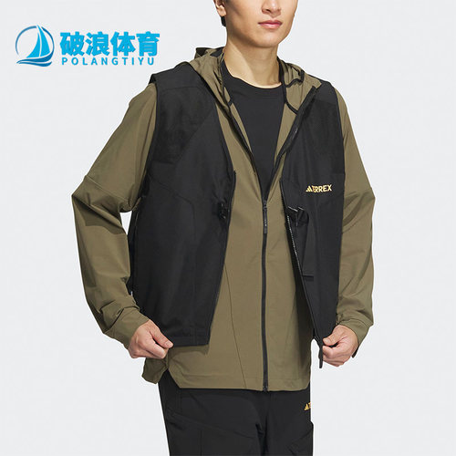 阿迪达斯正品男子户外运动马甲