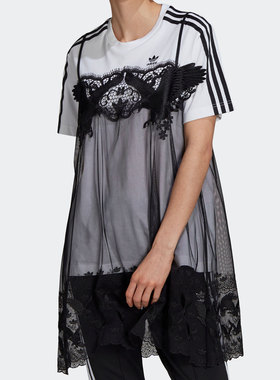 Adidas/阿迪达斯正品夏季新款运动休闲女子连衣裙T恤 H59017
