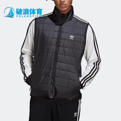 阿迪达斯男子休闲运动棉马甲