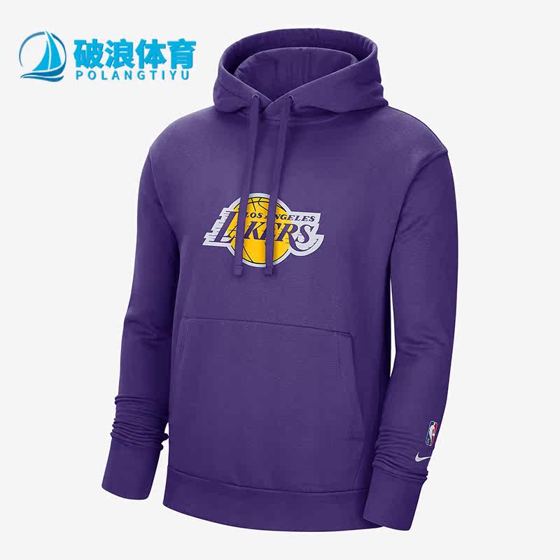Nike/耐克正品湖人队篮球训练男子运动休闲连帽衫卫衣 DB1836-504
