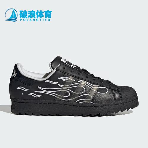 阿迪达斯三叶草男女耐磨运动板鞋
