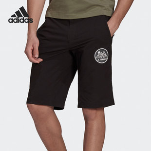 SHORTS Adidas 阿迪达斯正品 BADGE GR9966 男子休闲运动短裤