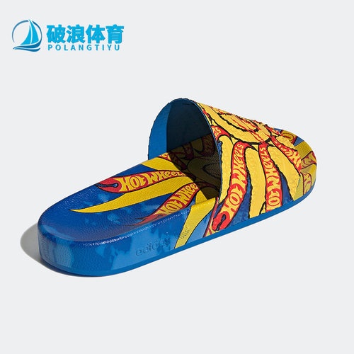 阿迪达斯正品三叶草男女耐磨拖鞋