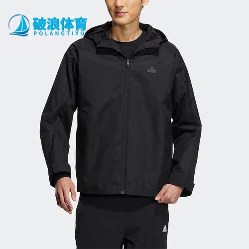 阿迪达斯冬季男运动训练连帽外套