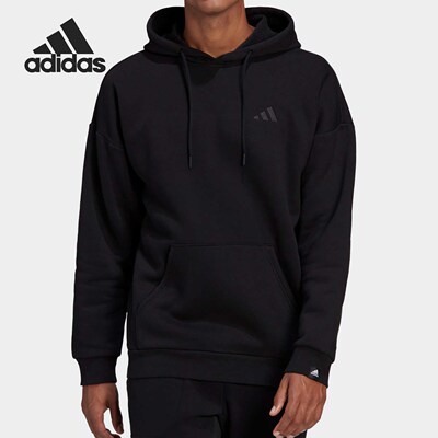 阿迪达斯冬男休闲运动套头衫卫衣