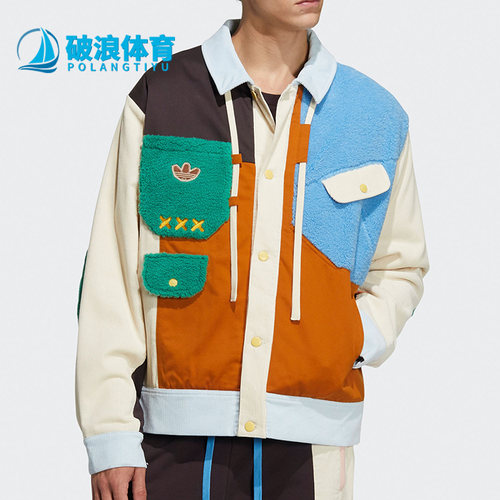 阿迪达斯三叶草女长款夹克外套