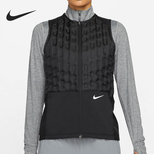 Nike/耐克正品女子轻薄跑步舒适运动训练保暖羽绒马甲 DD6064-010