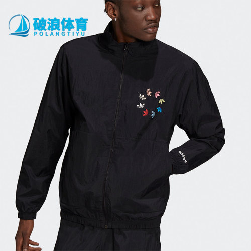 阿迪达斯三叶草秋季男子立领夹克