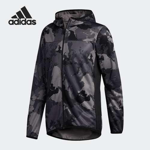 Adidas/阿迪达斯正品男子 CON CAMO HOODIE 运动针织外套 GC8266