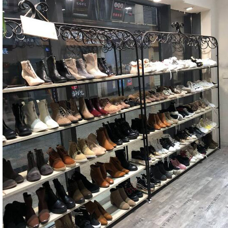 复古鞋店鞋架展示架运动鞋高跟鞋女鞋童鞋摆放架置物货架毛绒玩具