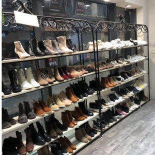 复古鞋店鞋架展示架运动鞋高跟鞋女鞋童鞋摆放架置物货架毛绒玩具