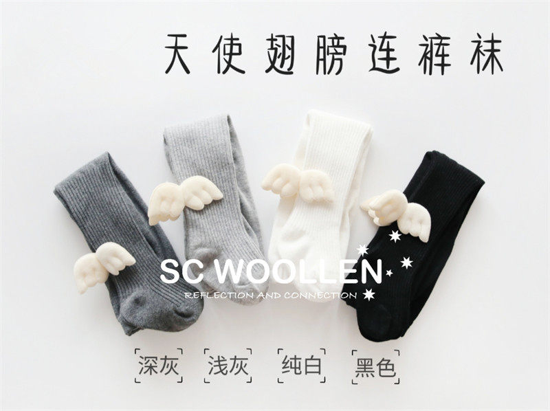 澳大利亚 SC WOOLLEN 2025新款天使翅膀宝宝连裤袜儿童婴儿连裤袜