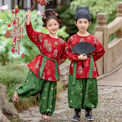 男女童汉服2025款春秋唐装