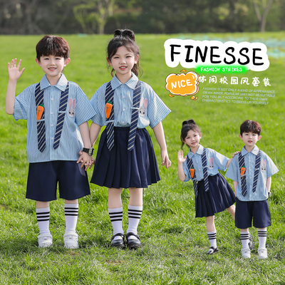 兔子警官男女童JK短袖演出服