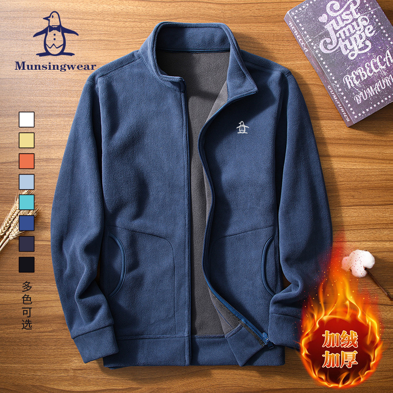 香港代购 MUNSINGWEAR万星威加绒加厚奥粒绒外套运动休闲保暖夹克