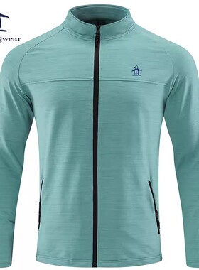 香港代购 MUNSINGWEAR万星威高尔夫男卫衣运动开衫外套速干衣防风