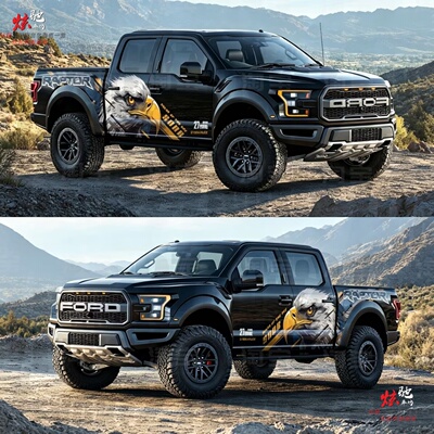 福特猛禽F-150老鹰车贴拉花RAM Trucks坦途 公羊越野装饰贴纸