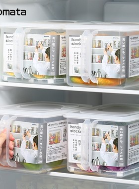 日本进口inomata保鲜盒冰箱收纳盒密封盒塑料水果蔬菜专用冷藏盒