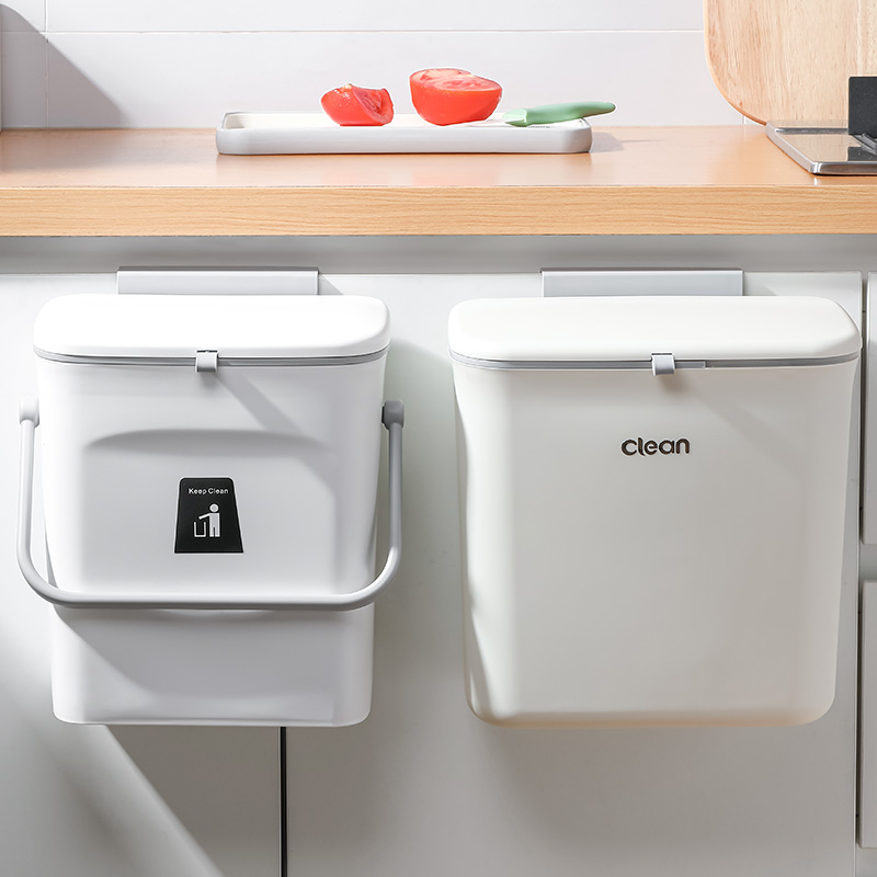 厨房家用挂式厨余垃圾桶壁挂收纳