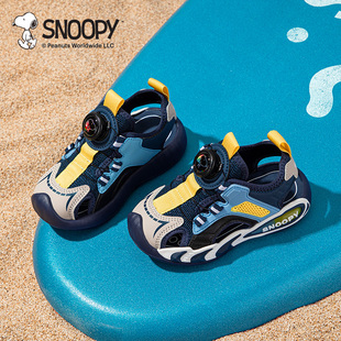 史努比童鞋儿童凉鞋夏季包头防踢男童鞋子中小童沙滩鞋子女童凉鞋