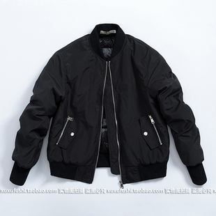 秋冬江疏影同款飞行员夹克短款小外套棒球服女大码羽绒服