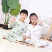 贴身打底衣小学生秋衣秋裤 中小童纯棉低领内衣套装 新生儿无缝长袖